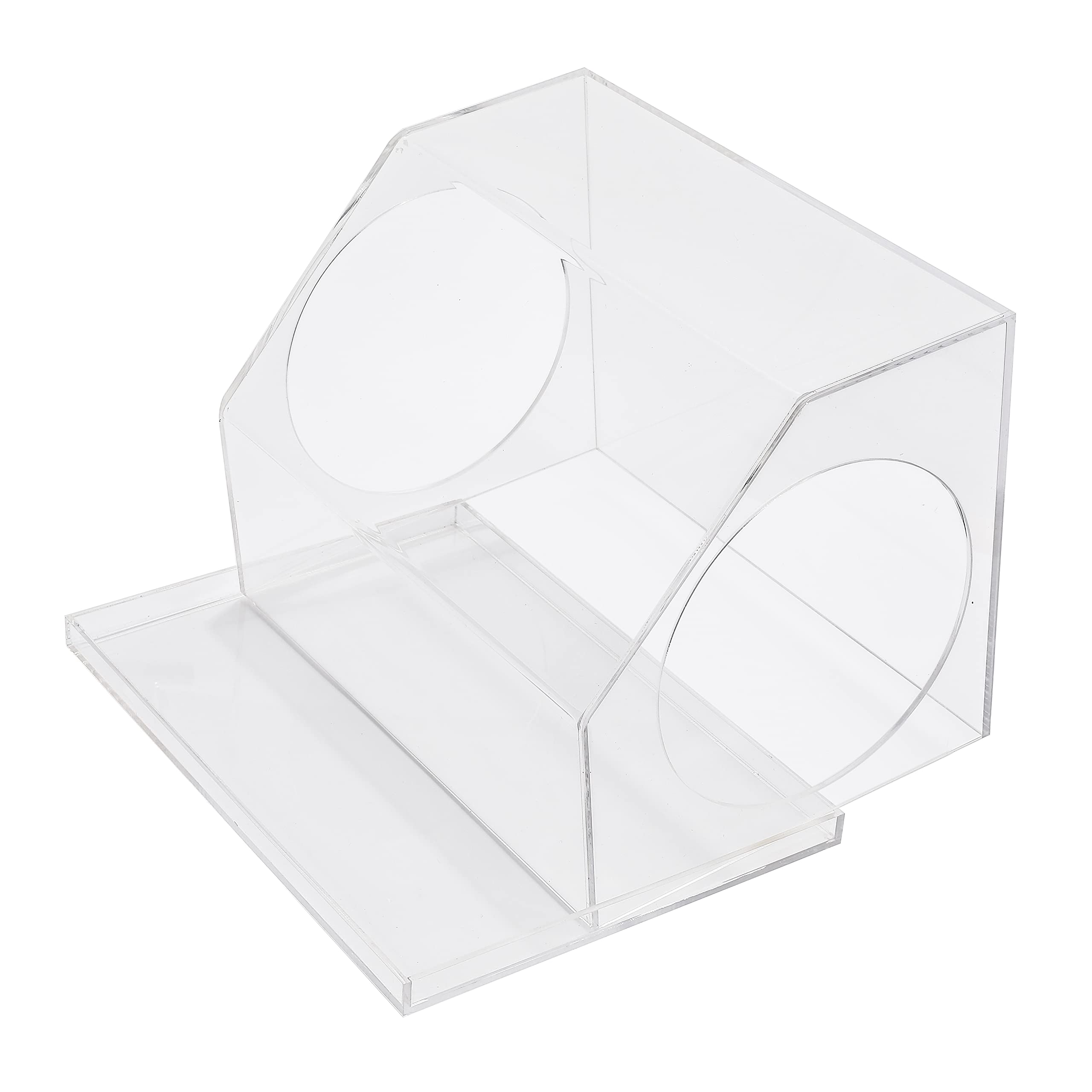 イーウーサプライ株式会社 研磨作業用防塵ボックス ワイド アクリル正方形ボックス 28cm×20cm×20cm