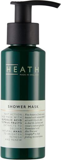 【HEATH/シャワーマスク 85ml -レモンの香り-】ヒース メンズ ディープ クレンジング フェイスパック 洗顔前 ワンステップ 皮脂 黒ずみ 角質除去 くすみ予防 動物性成分不使用 パラベンフ