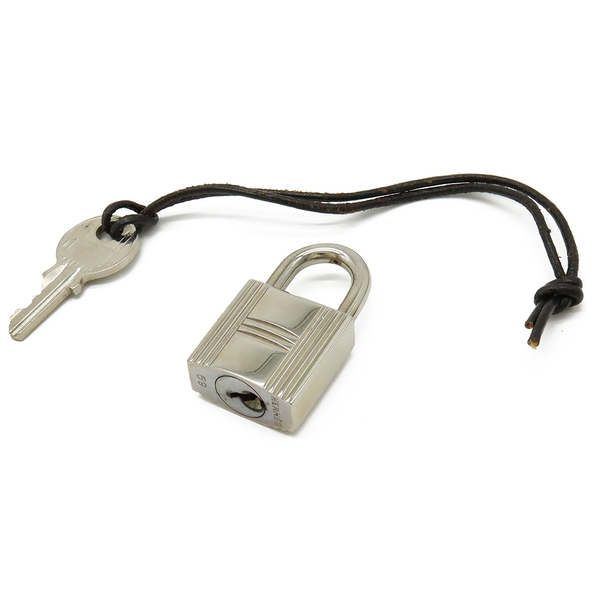 カデナ パドロック 南京錠 No.59 鍵 カギ キー付き メタル シルバ
