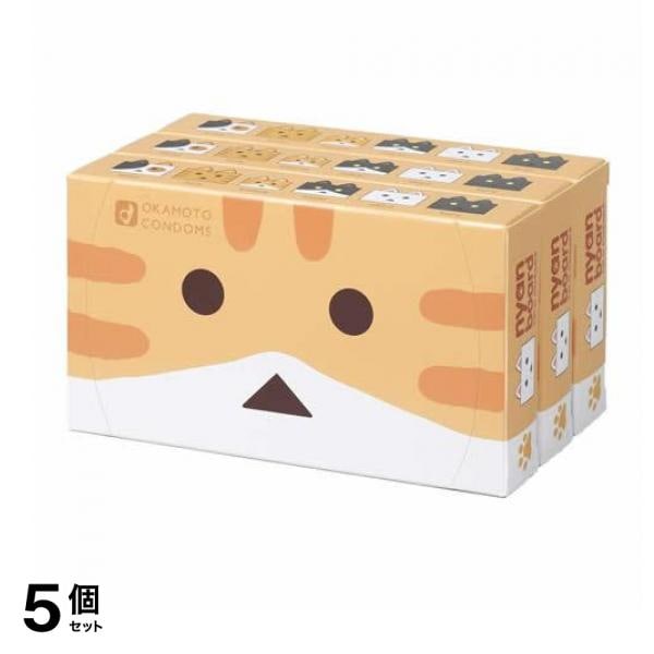 オカモトコンドーム ニャンボーVer. 12個入 (3箱セット) 5個セット