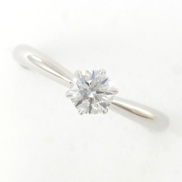 PT1000 リング 指輪 7号 ダイヤ 0.308 VS2 鑑定書 ジュエリー 中古