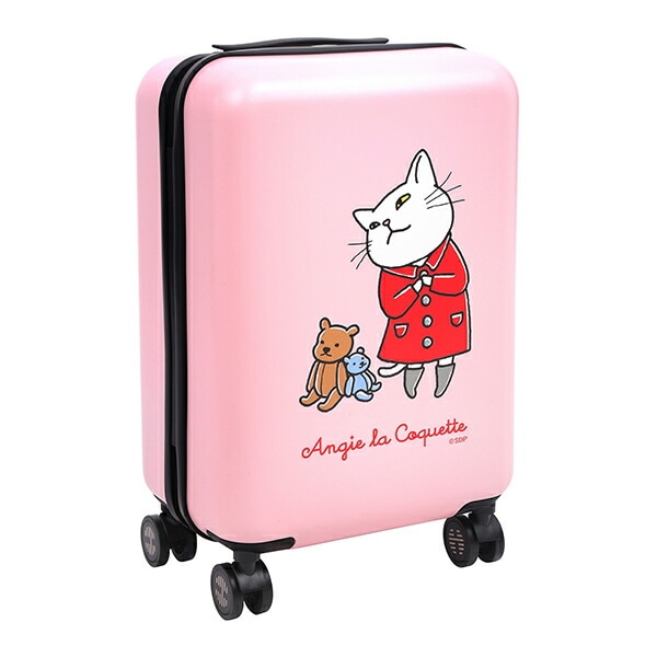 アンジー・ラ・コケット麗しのアンジー スーツケース キャリーケース S ピンク 機内持ち込み 軽量 40.5L_1018-angie001