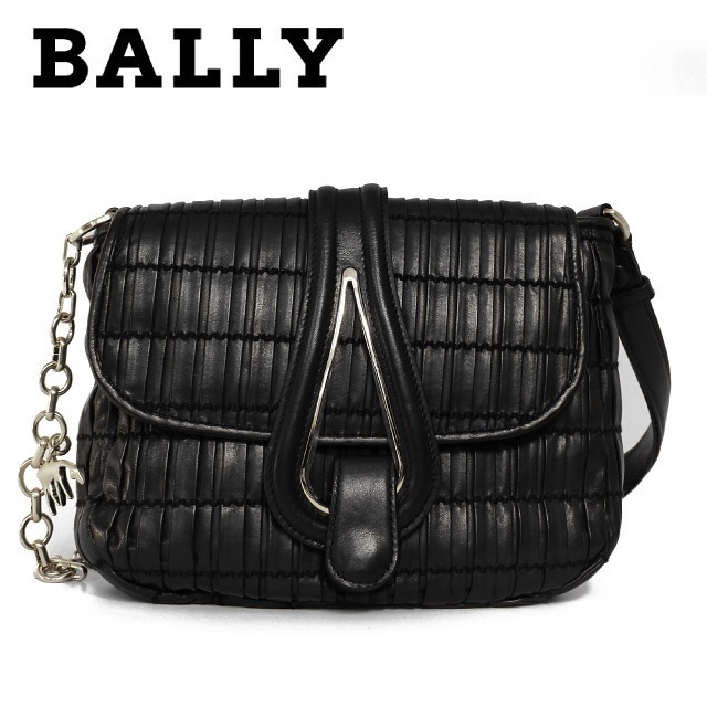 新品 バリー ハンドバッグ Black ブラック PATRICIA-SM/00 6176940 BALLY ハンドバッグ