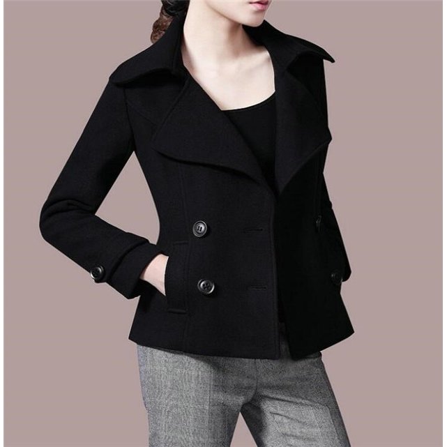 チェスターコート レディース　ショート丈 ウール コート ジャケット アウター オーバーコート 冬