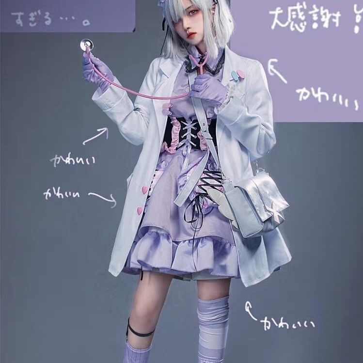 虹社nijisanjiバーチャルアナウンサーvtuber健屋花那cos衣装ハロウィーン化粧舞踏会演出服