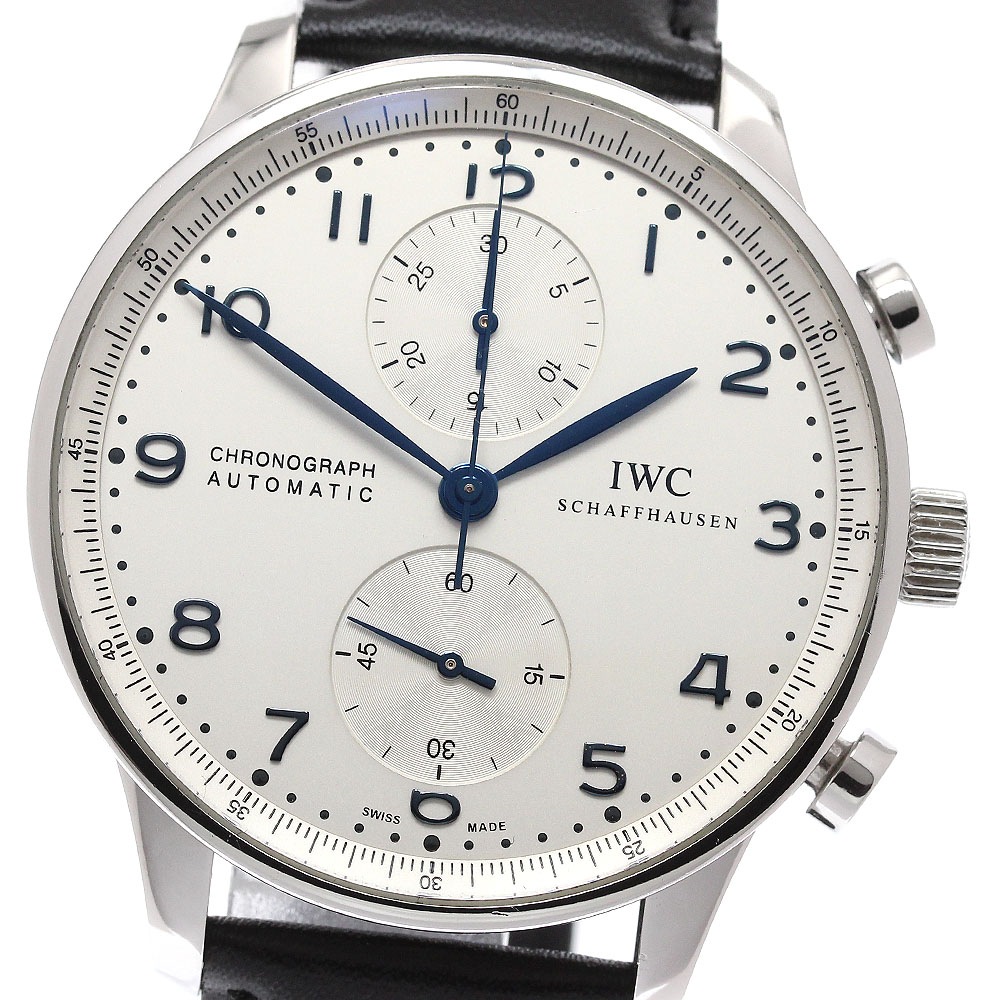 IWC IWC SCHAFFHAUSEN IW371446 ポルトギーゼ クロノグラフ スモールセコンド 自動巻き メンズ 保証書付き_950753【中古】