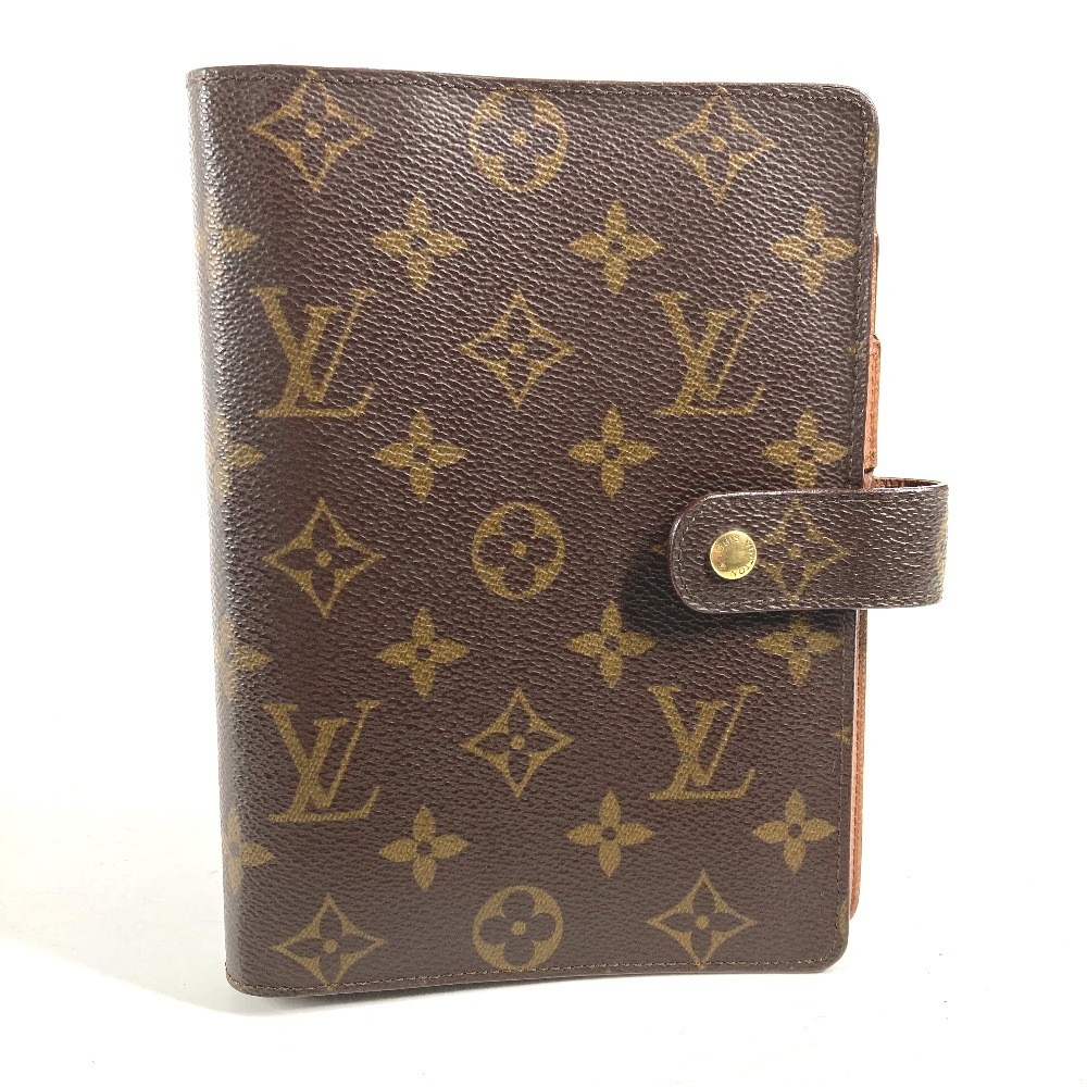 手帳カバー R20105 アジェンダMM モノグラム システム手帳 モノグラムキャンバス ブラウン