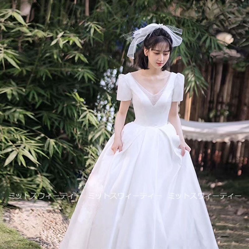 最新の値下げ商品 ウエディングドレス プリンセスライン 結婚式 花嫁