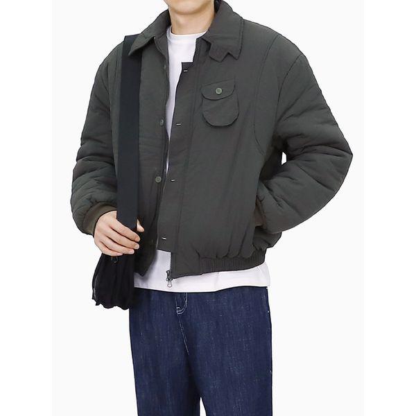 男女共用ボンバージャケット アウター 2WAY ワンポケット ショートパディング SON001_P376847626