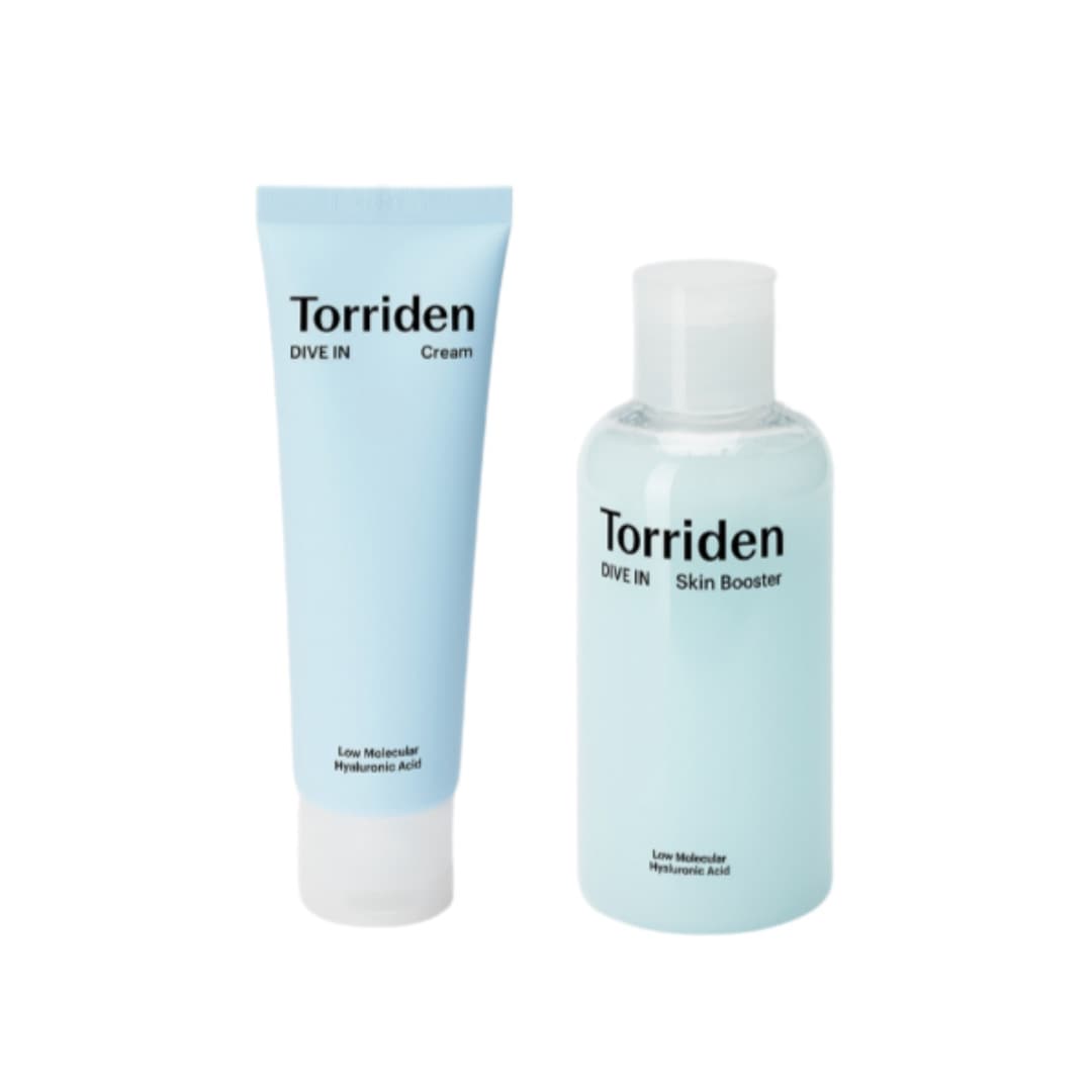 水分爆発×低分子ヒアルロン酸 ダイブイン クリーム 80ml + スキンブースター 200ml セット