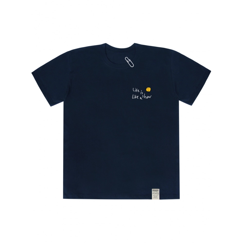 GRAVER ドローイングドットライフロゴショートスリーブ T シャツネイビー 6,459円