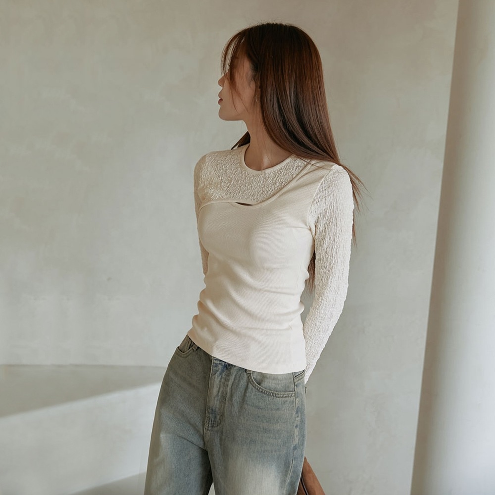 カットアウトドッキングTシャツ