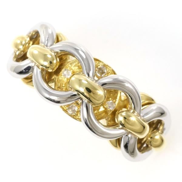 PT900 プラチナ リング 10.5号 ダイヤ 0.02 カード鑑別書 ジュエリー 中古