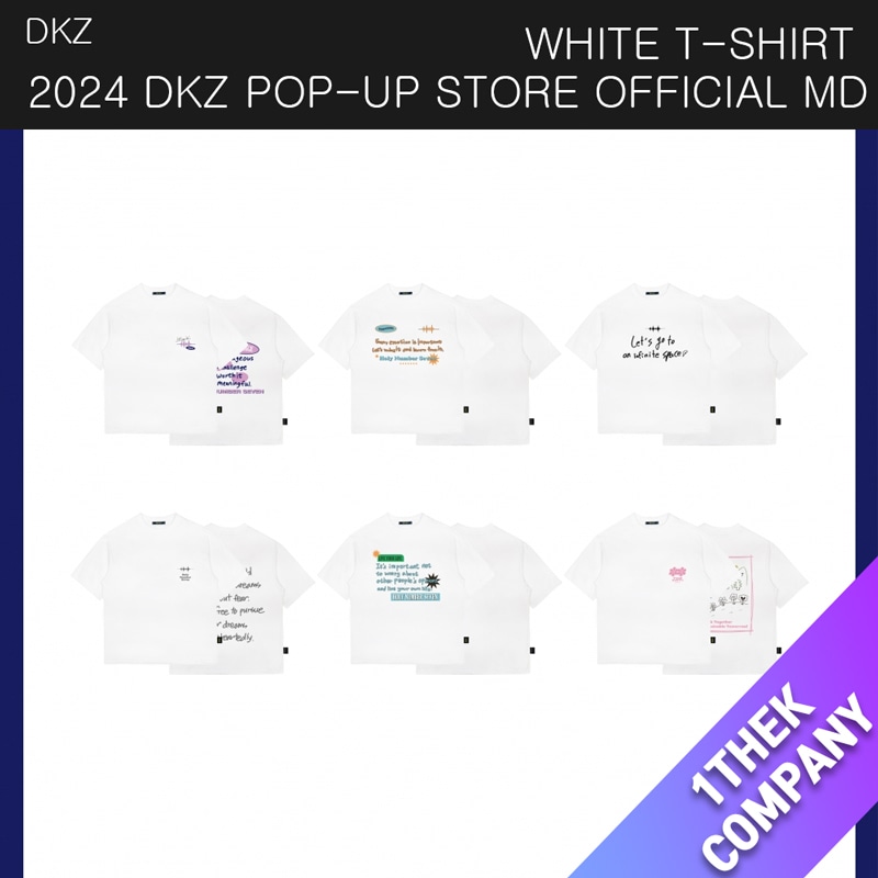 (購入金額特典)（WHITE T-SHIRT）2024 DKZ POP-UP STORE OFFICIAL MD