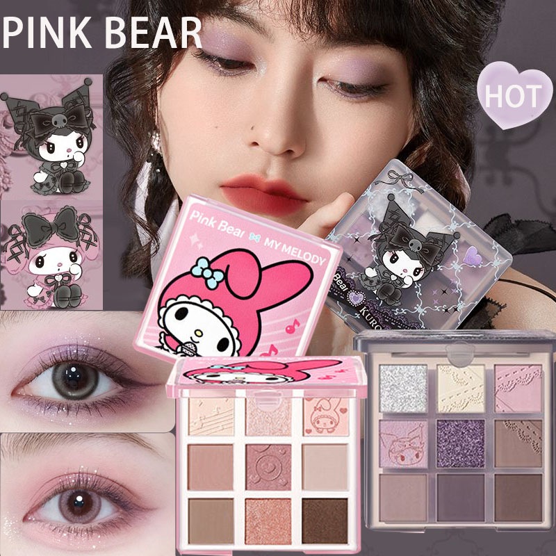 クロミ x pinkbear コラボ メイクアップセット 真夜中のメロクロ Sanrio x Pinkbear Midnight Melokuro My Melody Kuromi Makeup