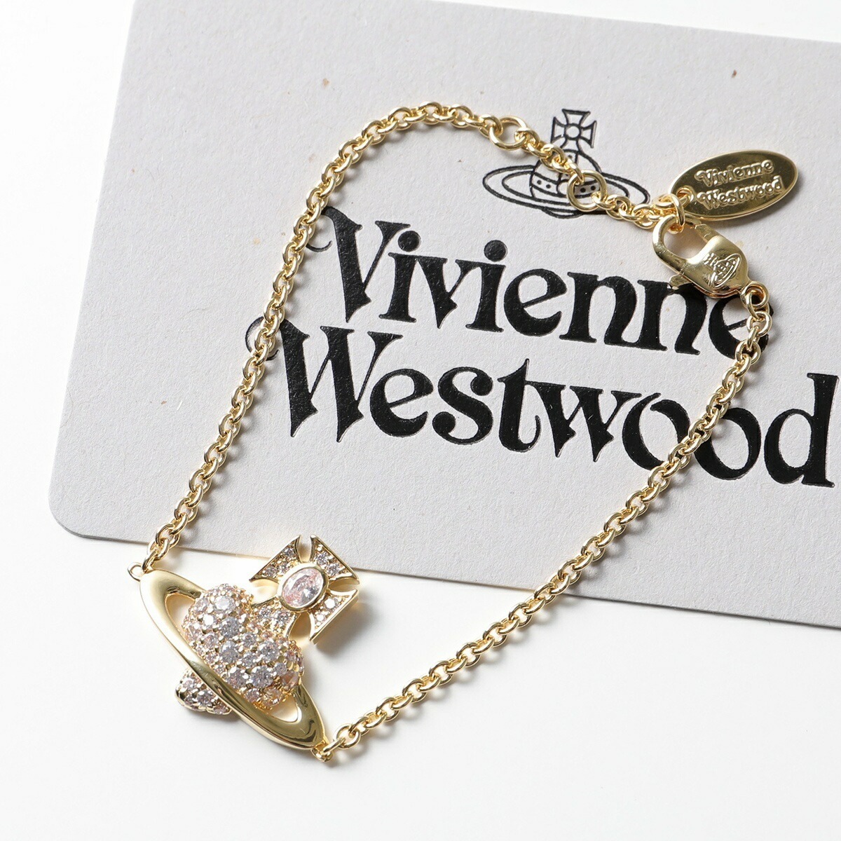 Vivienne Westwood ヴィヴィアンウエストウッド ブレスレット AGNATHA アグネイサン 6102024D レディース ハート オーブ R102/GOLD/WHITE-CZ