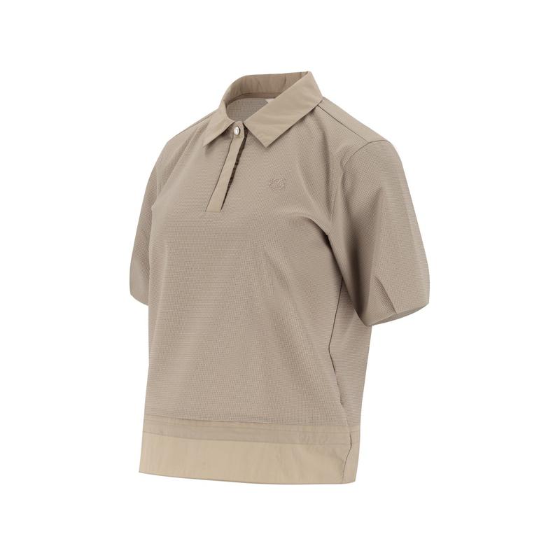 (6L45206 200) 2025年 女性 夏 ボトム ウーブン カラー ポロシャツ