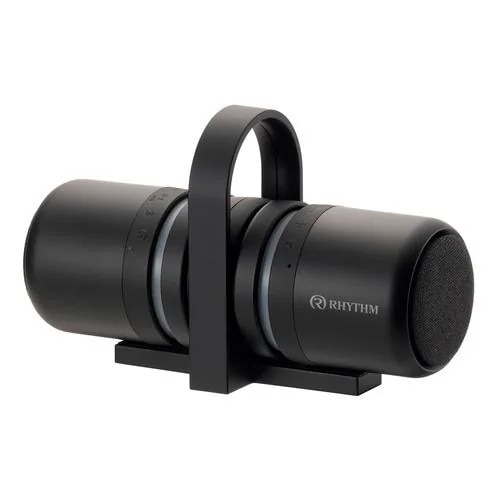 リズム 9YYA30RH02 防水ポータブルスピーカー Bluetooth対応 ブラック
