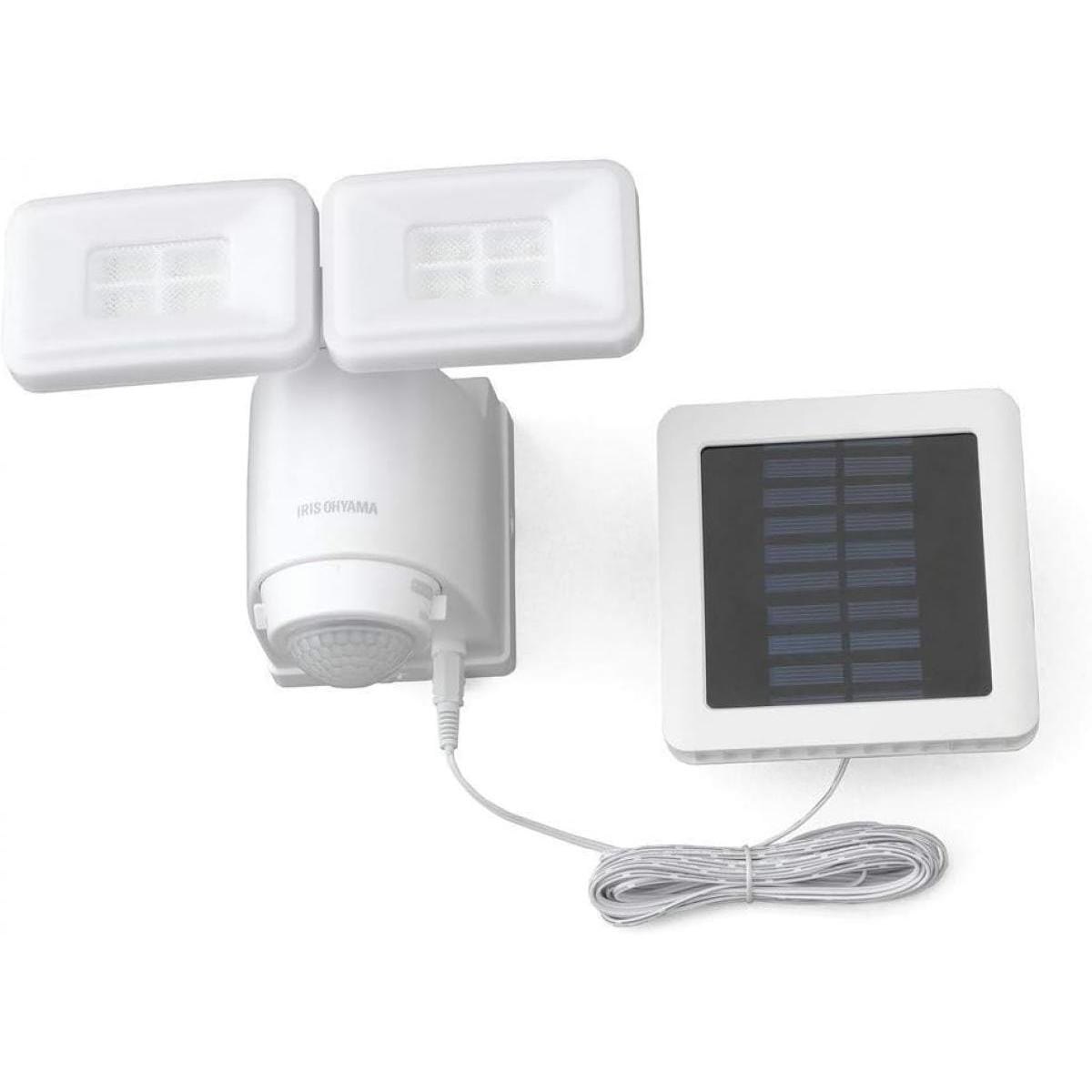 アイリスオーヤマ ソーラー発電式 LED人感センサーライト 防水仕様 明るさ800ルーメン LSL-SBTN-800