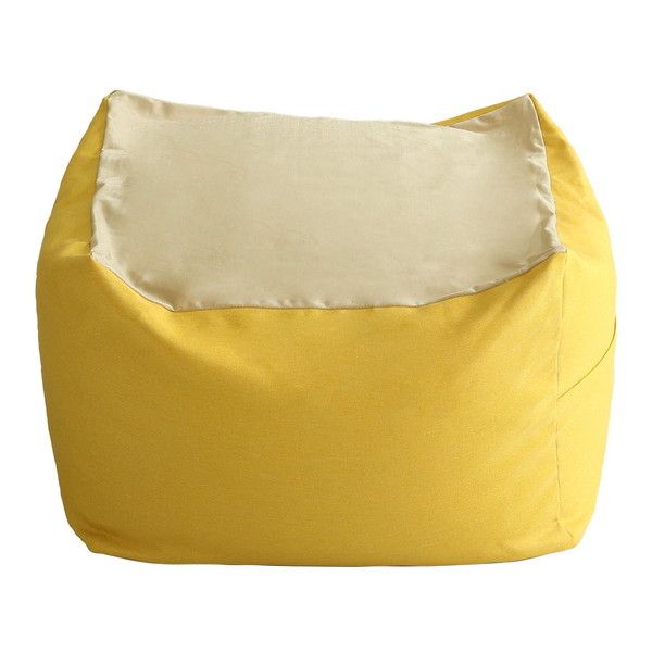 SH-07-NGMV-L キューブ型ビーズクッション ライトカラー Guimauve Neo-ギモーブネオ- カラーズ Lサイズ イエロー メーカー直送