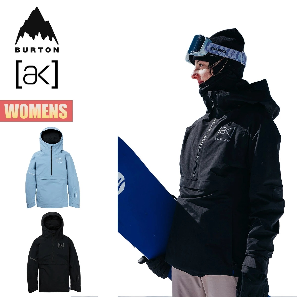 スノーボードウェア レディース ジャケット 24-25 [ak] キミー ゴアテックス 2レイヤー アノラックW25JP-212831 Womens [ak] Kimmy