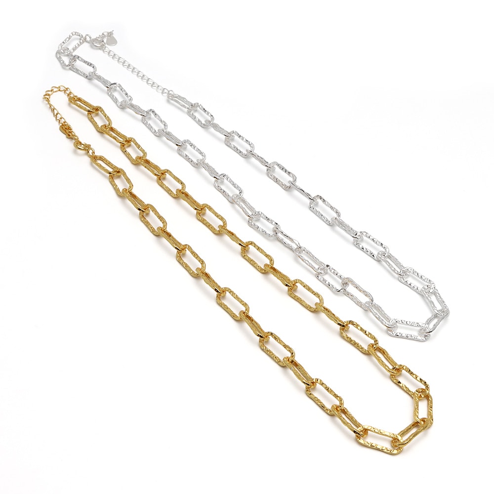 925 槌目 あずきチェーン ネックレス [cn088]