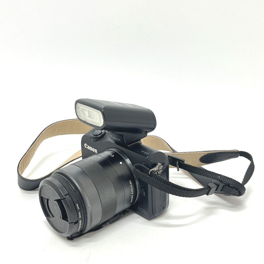 Canon キャノン カメラ EOS Ｍ スピードライト90EX EF-M18-55 デジタル一眼 金属/プラスティック ブラック