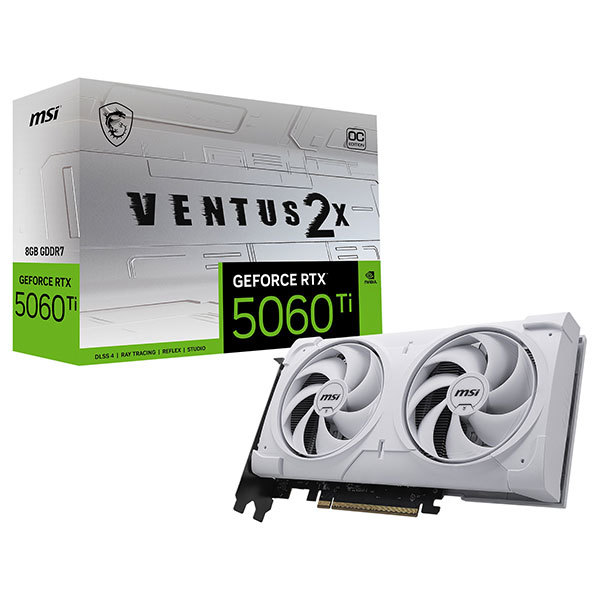 GeForce RTX 5060 Ti 8G VENTUS 2X OC WHITE PLUS ホワイト グラフィックボード メーカー直送