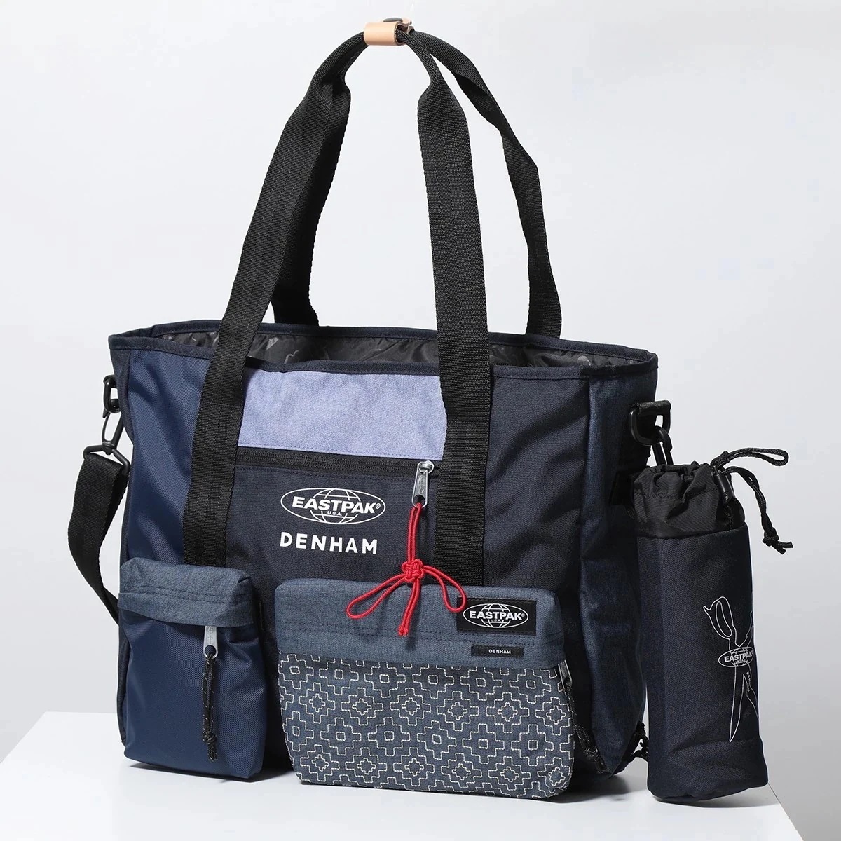EASTPAK×DENHAM イーストパック デンハム ショルダーバッグ Padded Kerr EK0A5BDI メンズ トートバッグ サコッシュ付き ロゴ 鞄 Z84/DENHAM-JEANS