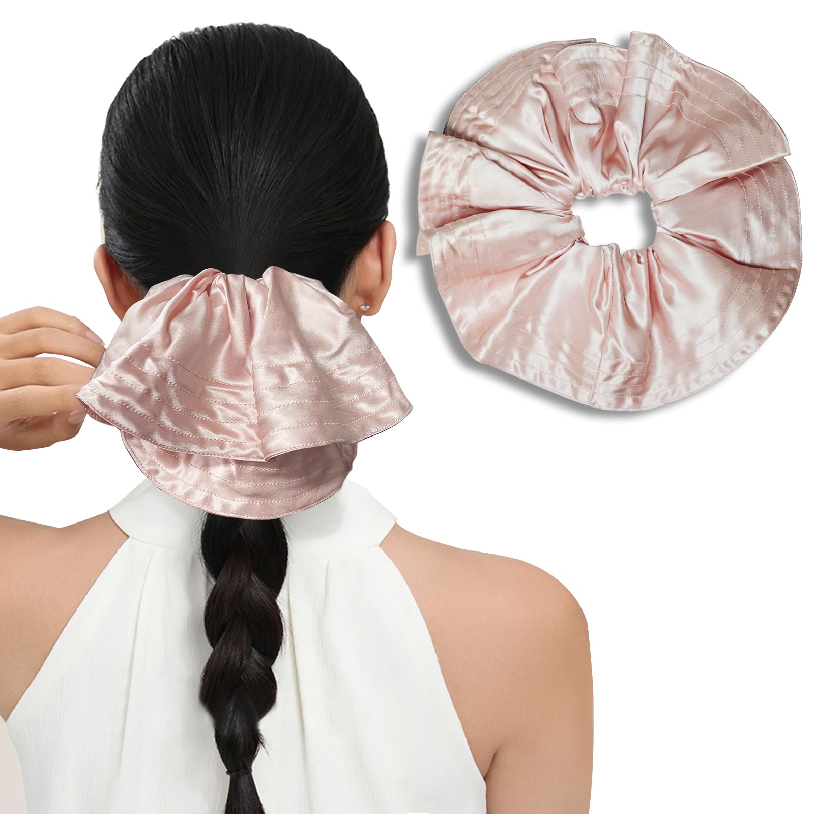 Utukky シルクシュシュ シルクヘアゴム ボリューム 髪ゴム ファッション おしゃれ 大人100%天然シルク 6Aクラス ヘアアクセサリ 髪飾り 静電気防止 髪に優しい 大人っぽい プレゼント ロ 5,158円