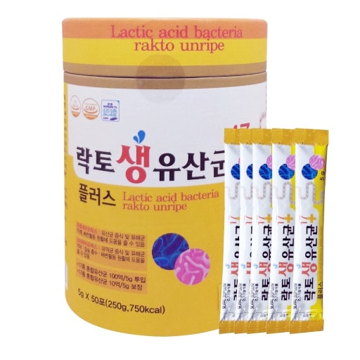 韓国乳酸菌SEJONG BIOPHARM Lactic Acid Bacteria Rakto Unripe 17+ 50packエバーグリーン乳酸菌