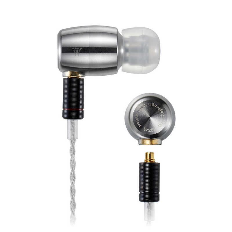 ラディウス　イヤホン カナル型 DUBLEVE Series（ドブルベシリーズ） シルバー　HP-W200