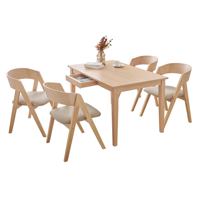 ダイニングテーブルセット ダイニングテーブル 4人用 セット 木製 北欧 ナチュラルモダン おしゃれ ダイニングセット 食卓b
