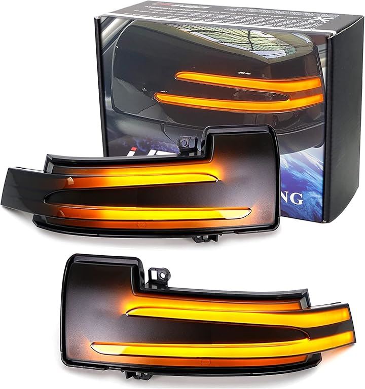 LED 流れる ドアミラー シーケンシャル/ノーマル点滅切替SW付 ダイナミック ウインカー GLE W166 X166 W463 R W251 スモークレンズ仕様(スモーク)
