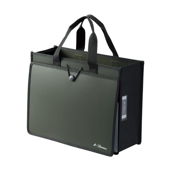 （まとめ）リヒトラブ ALTNAツールバッグ(P.P.) A4ヨコ オリーブ A-7773-22 1個(×5セット)