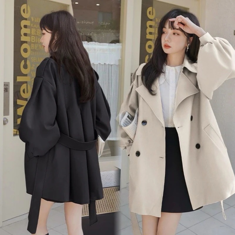 高質感 裏地付 トレンチコート レディース 新作 秋アウター 韓国ファッション 百掛け長袖コート ゆったり ジャケット 20代 30代 40代 通勤30%までに制限