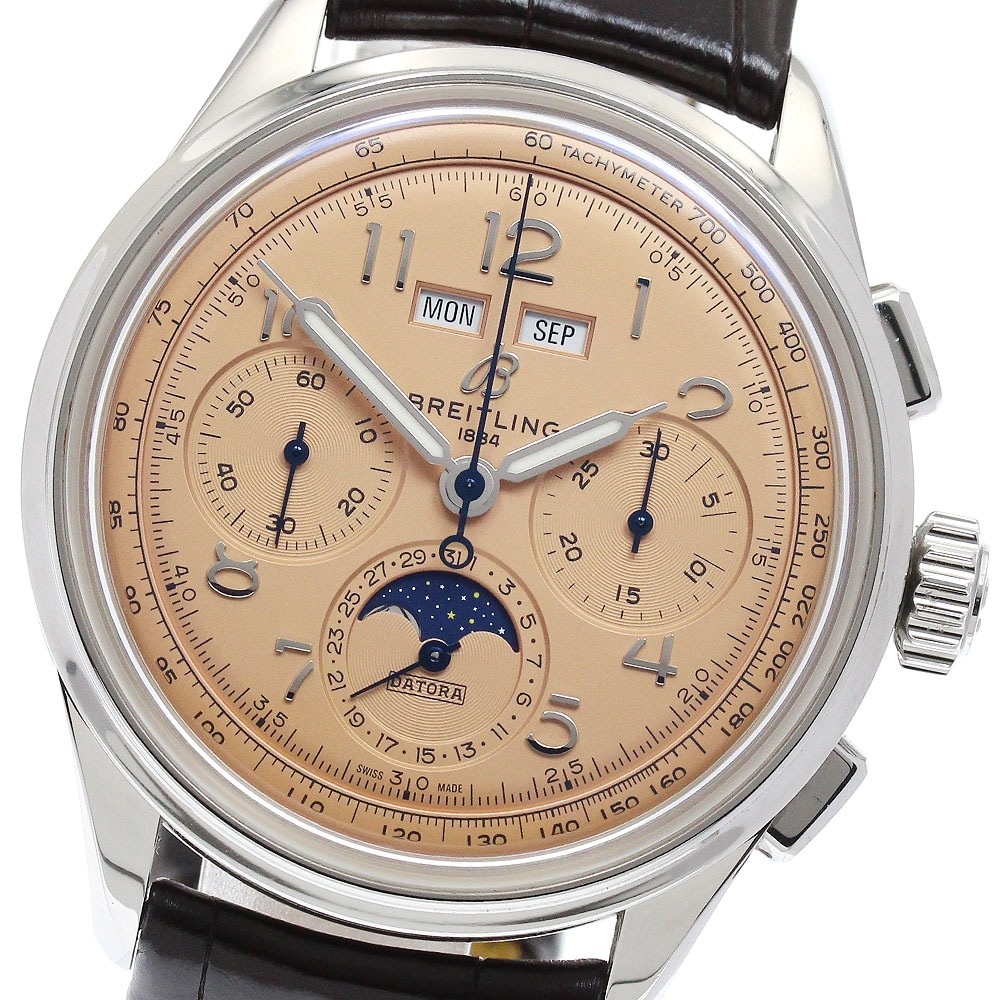 ブライトリング BREITLING AB2510 プレミエ B25 ダトラ 42 トリプルカレンダー クロノグラフ 自動巻き メンズ 箱・保証書付き_896085【中古】