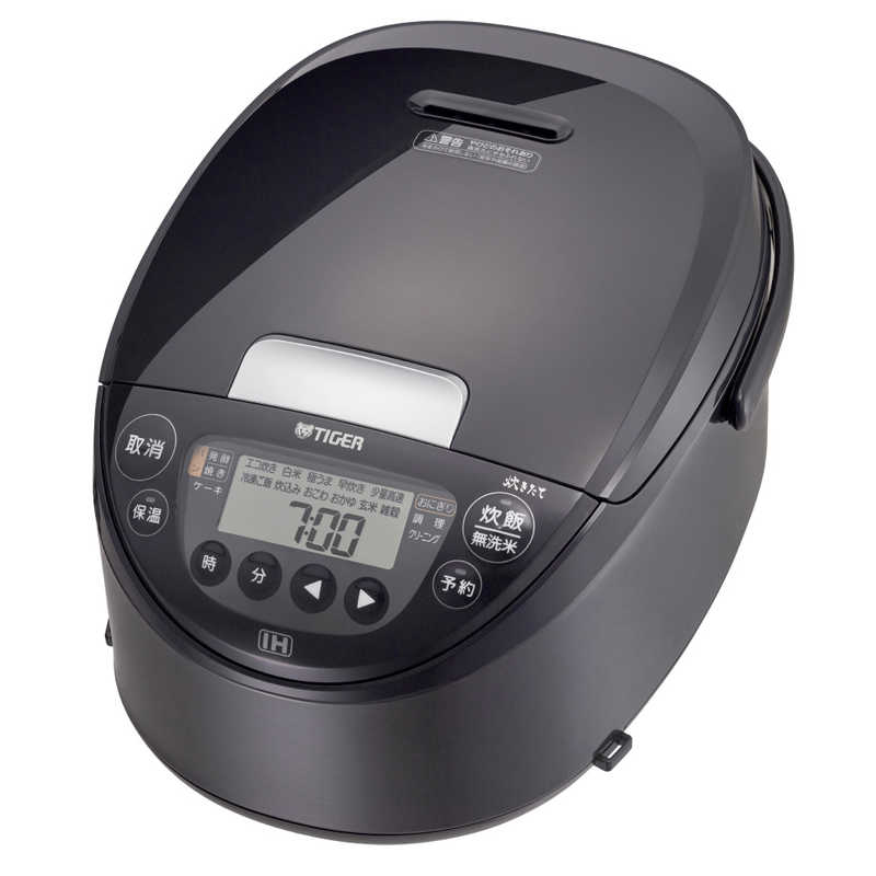 タイガー　TIGER　炊飯器 5.5合 炊きたて IHジャー 遠赤黒厚釜 モーブブラック　JPW-M100KV