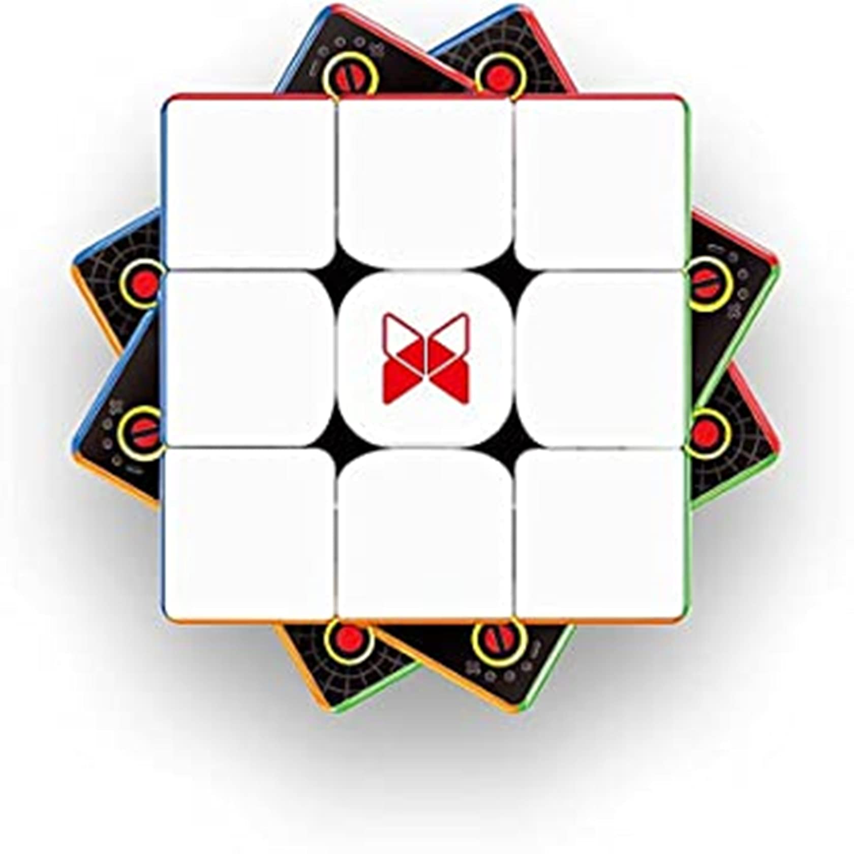 Bokefenuo QYトルネードV3 M 3x3 マグネティックステッカーレス 3x3x3パズルキューブマジック（2022フラッグシップ）
