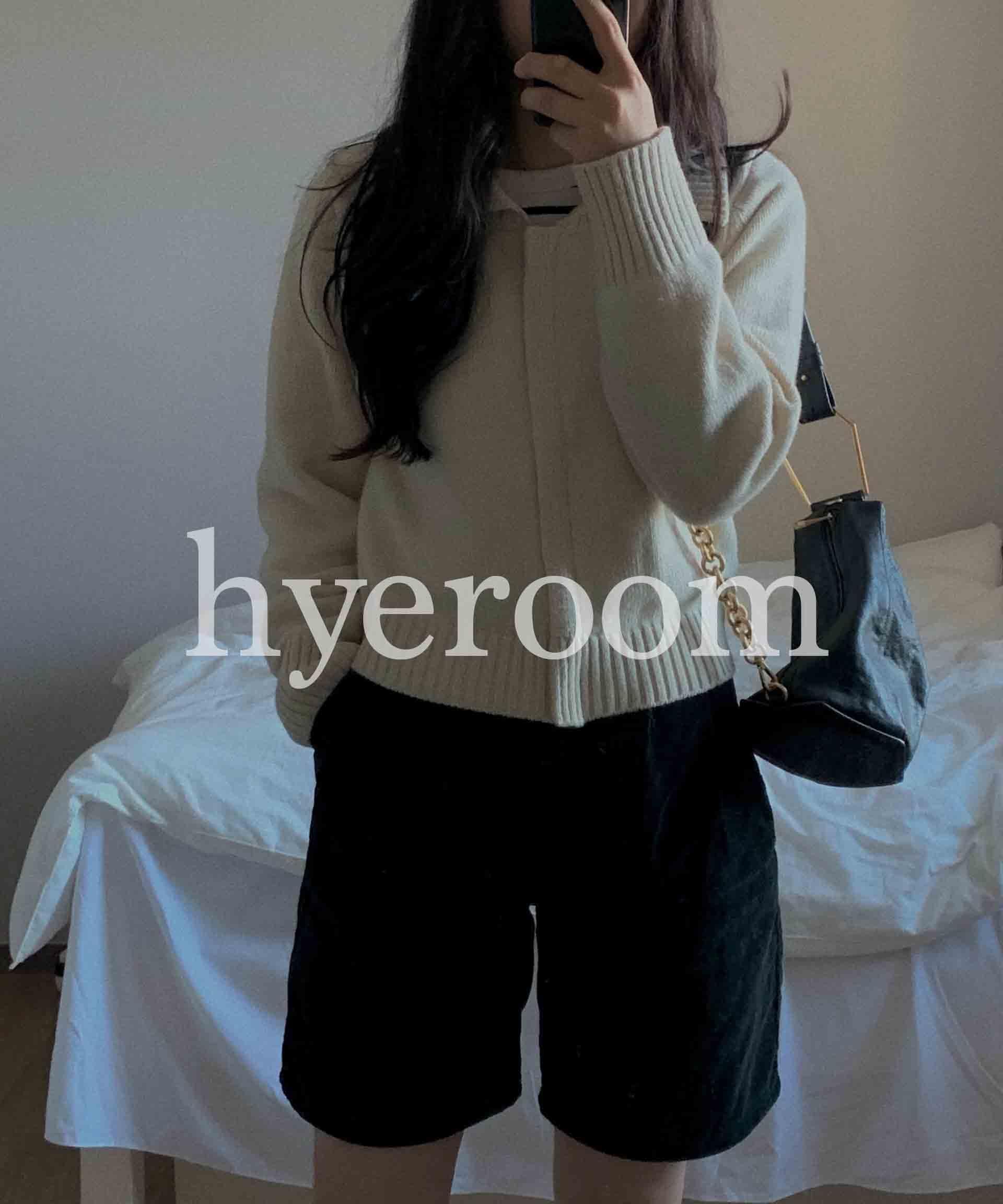 [wool 80%] ニット カラー ジップアップ