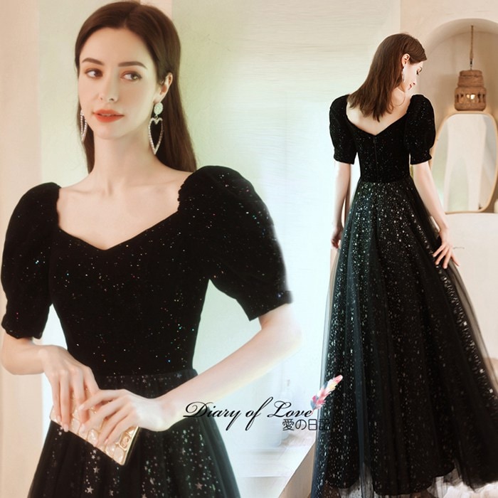 店長からのお勧めドレス 大人の上品な黒のカラードレス