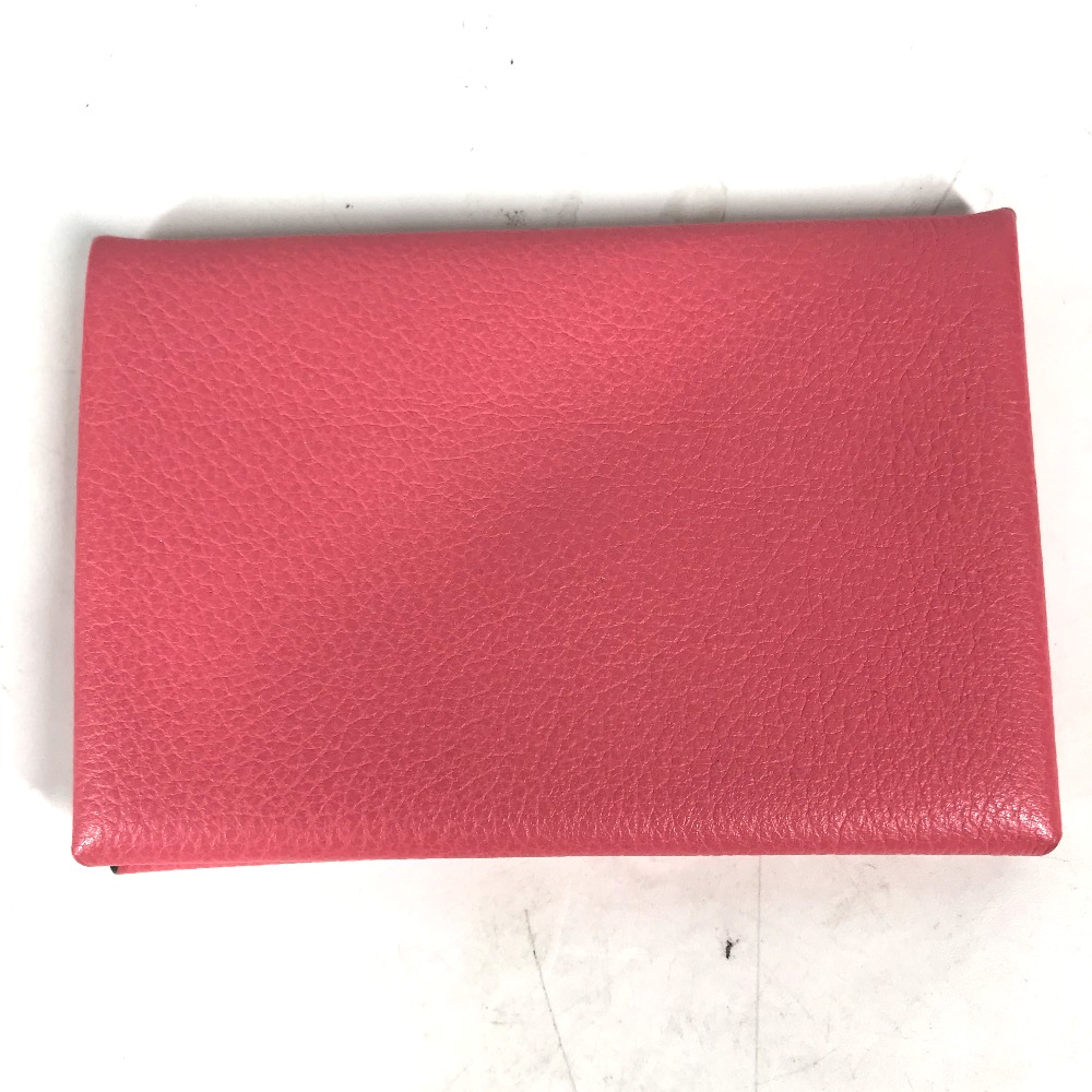 カードケース カルヴィ 2つ折り カードケース 名刺入れ パスケース ローズエテ ピンク