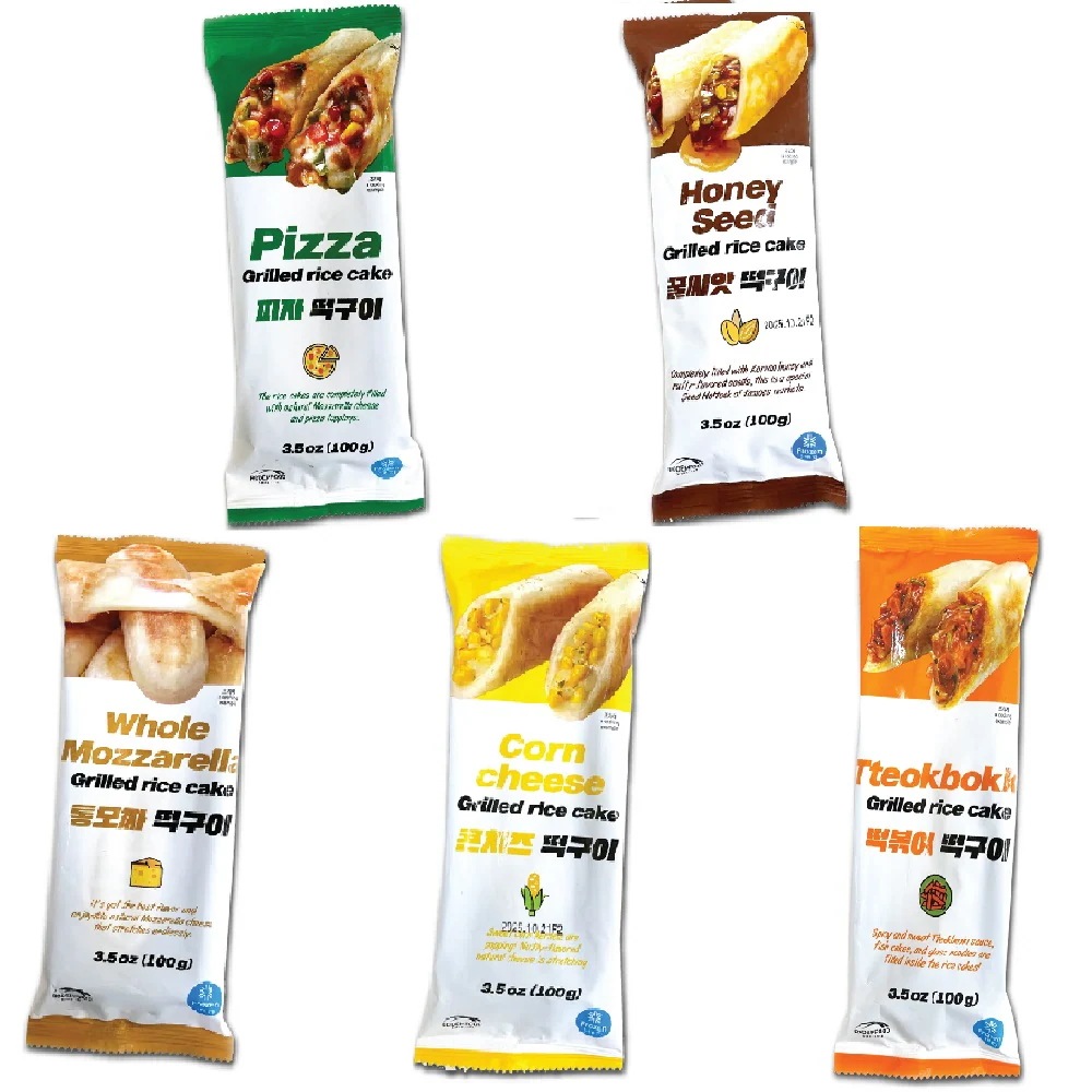 選べる20個!! SESE 冷凍 焼餅 モッツァ焼餅 コーンチーズ焼餅 はちみつシード焼餅 ピザ焼餅 トッポギ焼餅 各100g / 韓国お餅(トック) 통모짜 떡구이