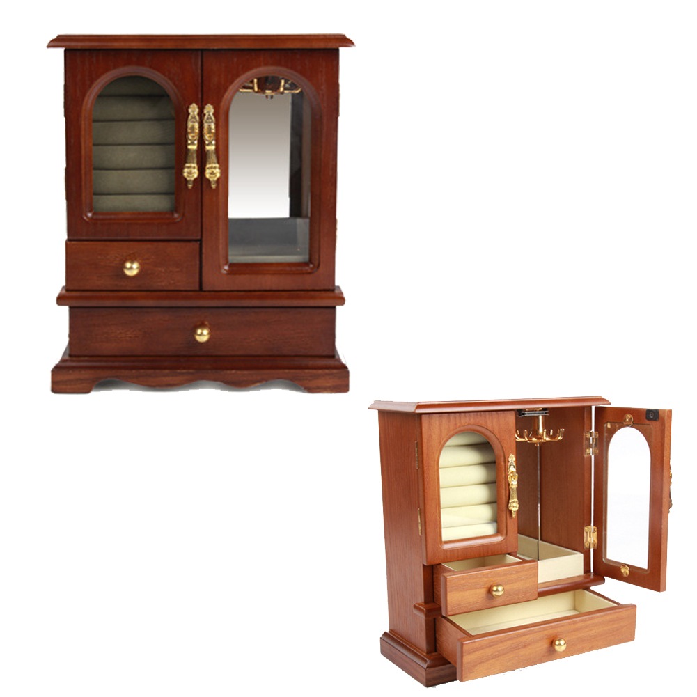 ジュエリーボックス アンティーク 小さな クローゼット ミニ アクセサリーケース