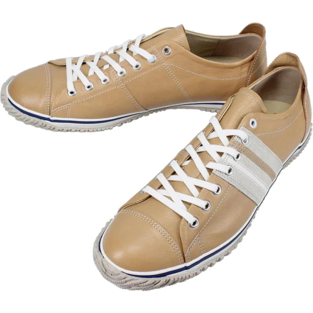正規品 スニーカー SPM 198 ベージュ 22 カンガルーレザー
