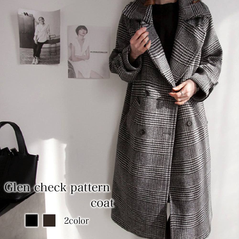 チェスターコート レディース グレンチェック柄コート キャメル ダブル 秋 暖かい 冬 春 50代 ショート トレンチコート 40代 着こなし ブランド 細身 ショート丈 コート ロングコート 服 大