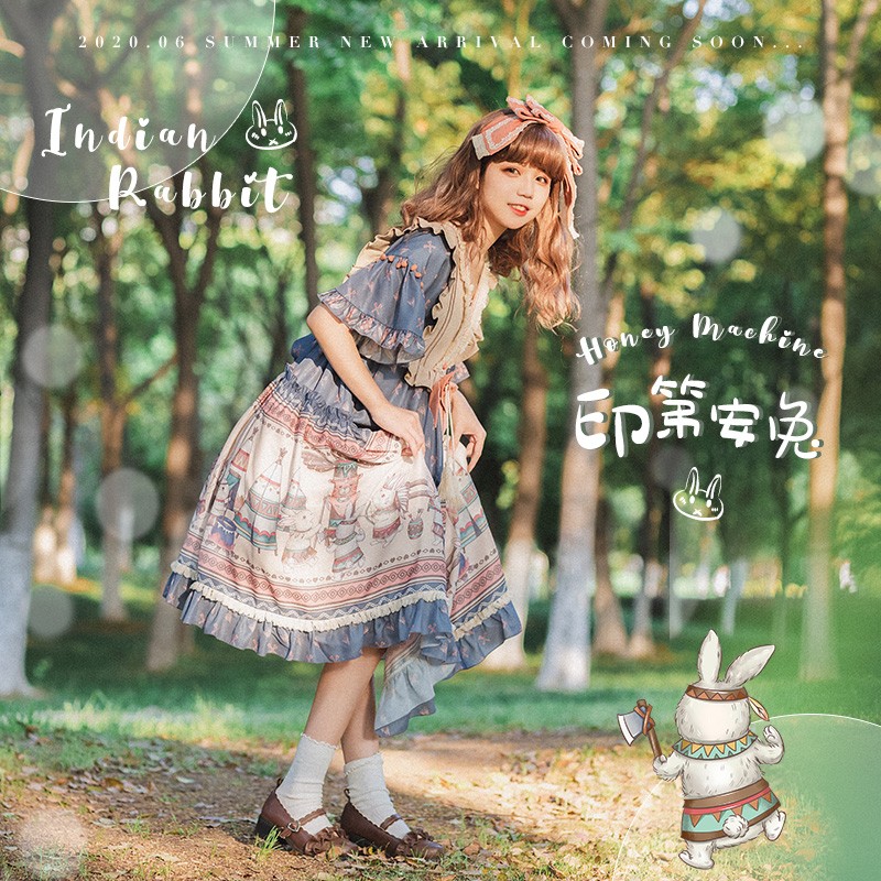 Lolita 二次元 田園風op日常軽lo夏 文化祭 メイド服 コスプレ ハロウィン サンタ コスプレ クリスマス