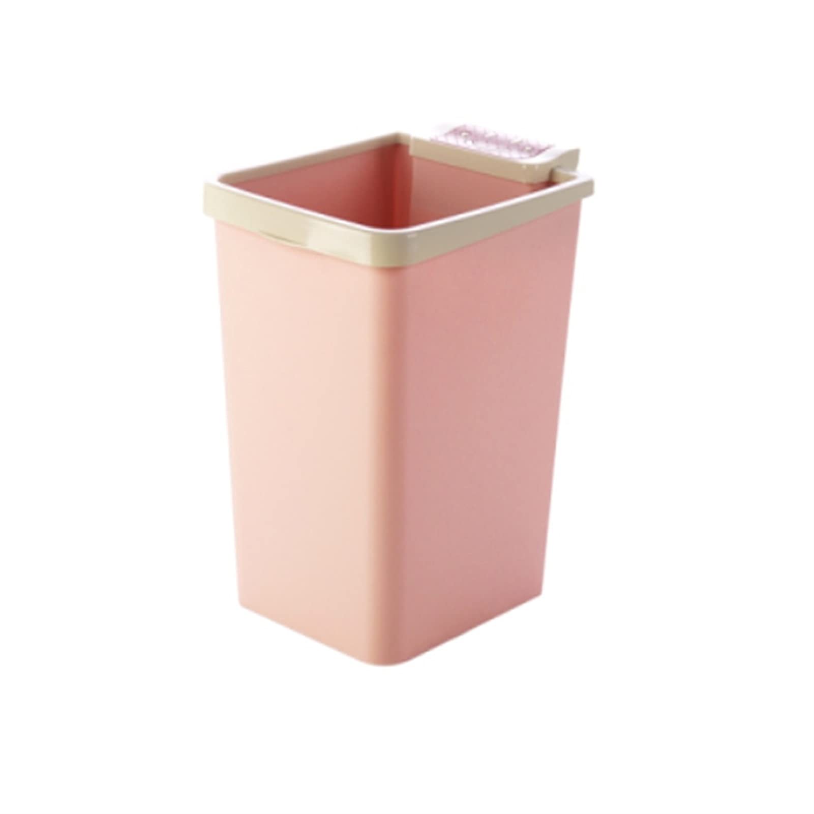 ごみ箱 洗濯バスケット缶バスケットのゴミ箱の箱パウダールームキッチンホームオフィスゴミ箱 垃圾桶 (Color : Pink)