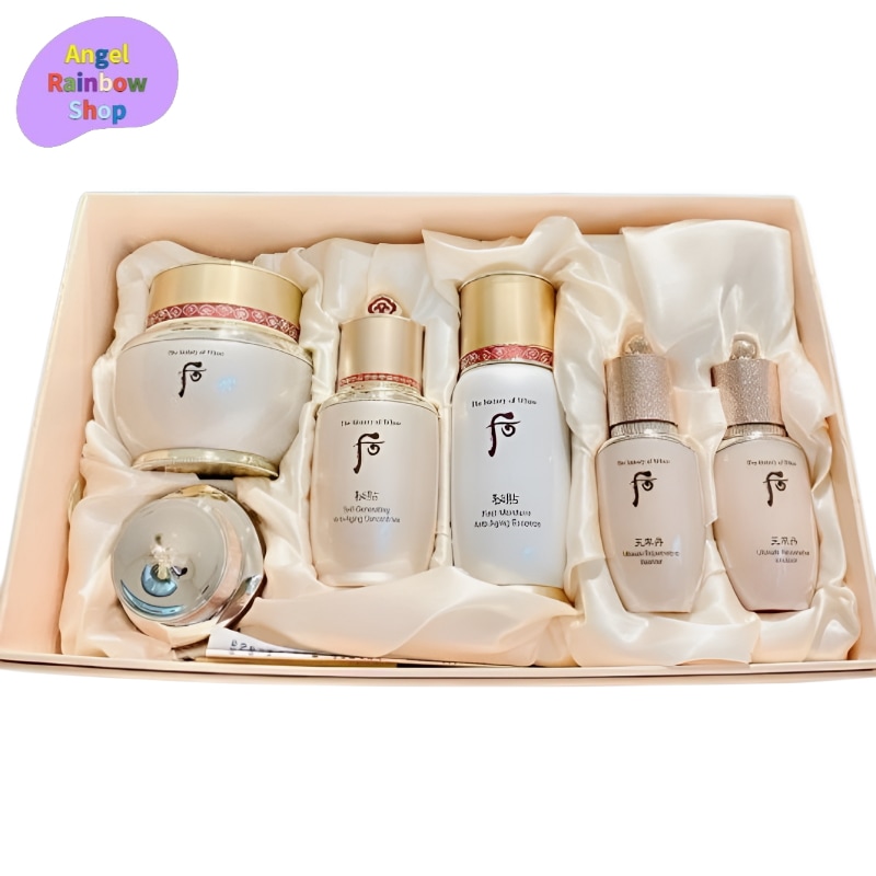 秘貼(ビチョプ) ロイヤル アンチエイジング デュオセット 自潤クリーム＋自生エッセンス 外4種贈呈品 シワ ハリ 保湿 栄養 ツヤ 低刺激 キメ 韓国 コスメ スキンケア 化粧品