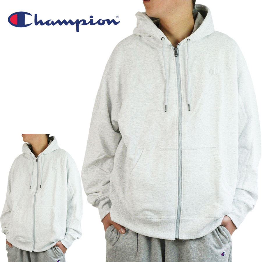 チャンピオン CHAMPIONメンズ パーカーS0891 POWERBLEND FLEECE ZIP SWEAT HOODIEパウダーブレンド フリースジップ スウェッ